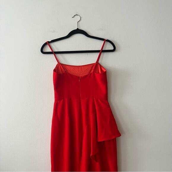 Lovers + Friends Cleo Red Ruffle Midi Dress - Picture 5 of 8